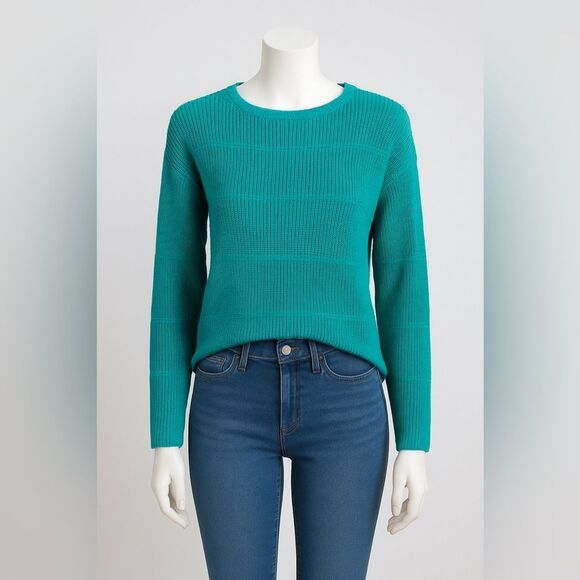 Talbots Teal Knit Pullover Sweater Size MP – Send Me an Offer! - Picture 1 of 2